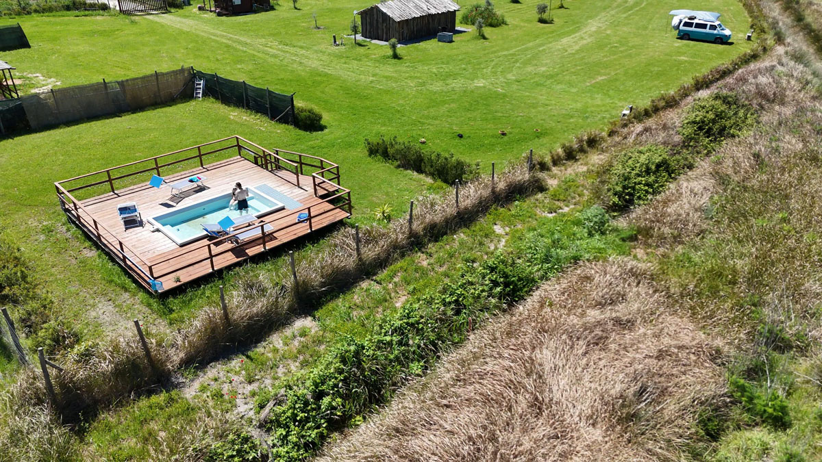 Flug &uuml;ber Area Sosta Camper Vulci
